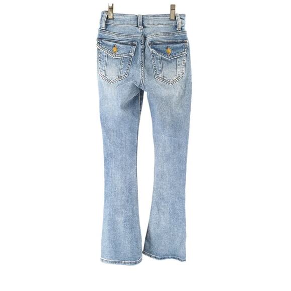 Lovesoho jeans Size 00 flare leg Y2K vies with big back pocket - Picture 2 of 7